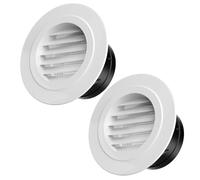 100,200mm Rejilla Ventilacion Redonda, Difusor de Aire de Techo Redondo Blanco, Difusor de Techo de Pared para El Hogar, Rejilla Ventilacion Regulable, para BañO, Cocina, SóTano(100 mm)