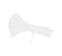 100/300/500/1000 Uds. Brida de nailon for cables, bridas con orificios tornillo blanco y negro, correas envoltura encuadernación alambre plástico(White-300PCS)