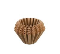 100/400 piezas de 1 a 2 tazas de papel de café para filtro de papel de vertedor, se adapta a papel de filtro de café B75 (marrón-400 piezas)