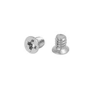 100-400 tornillos de cabeza for ordenador, carcasa de PC, disco duro de 3,5 pulgadas, tornillo avellanado plano, negro 6#-32(Silver,300pcs)