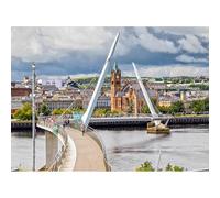 100(45.5x35.5cm) Piezas de Puzzles para Adultos, Puzzles de Puente de la Paz y Sala en Londres y Delhi, adecuados para Adolescentes para Desafiar Juguetes de Juego