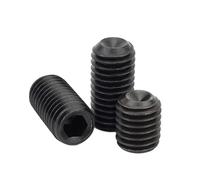 100/ /50/20 /10 piezas M1.6 M2 M2.5 M3 M4 M5 M6 Tornillos de cabeza hueca hexagonal de acero al carbono chapado en negro de grado 12.9 Tornillo prisionero(10mm,M2.5 (100pcs))