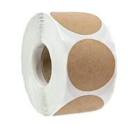 100/500 Uds pegatinas de papel Kraft etiquetas redondas en blanco para papel de etiqueta de regalo hecho a mano pegatinas de sellado de sobres DIY papelería