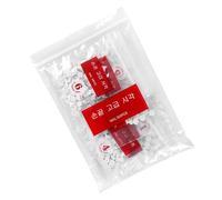 100/500 uñas postizas acrílicas blancas profesionales francesas cortas con punta media para manicura y decoración artística