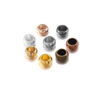 100-500 unids/lote cuentas crimpar bola Dia 2 2 5 3 mm oro tope espaciador cuentas collar DIY joyas que hacen accesoriosEs hermoso y fácil de usar.