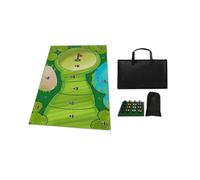 (100*60cm) Indoor Golf Game Set with Batting Pad for Family Party Activities, Fun Sports Toys for Kids and Adults
