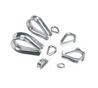 100 abrazaderas de protección for cables acero inoxidable 304, M2, M3, M4, M5, M6 y M8, guardacabos for cuerdas anclaje Para Industria(M6)