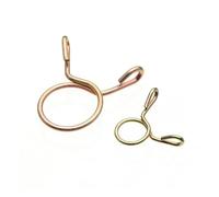 100 abrazaderas de resorte for manguera de gasolina de 5 a 14 mm, galvanizadas, for manguera de combustible, for motocicletas y barcos.(100pcs M9)