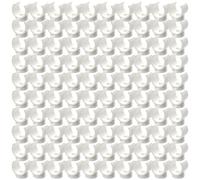 100 abrazaderas de tubería resistentes en forma de U para tuberías de agua, soporte de manguera de alta resistencia