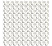 100 abrazaderas resistentes para tuberías, soportes de manguera en forma de U, sujetadores duraderos para tuberías de agua de PVC y mangueras de tubería