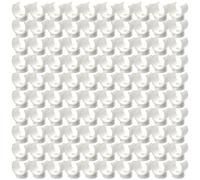 100 abrazaderas resistentes para tuberías, soportes de manguera en forma de U, sujetadores duraderos para tuberías de agua de PVC y mangueras de tubería