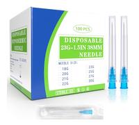 100 accesorios dispensadores, tubo de acero inoxidable industrial, suministros de laboratorio para medición científica, recarga de líquido, paquete individual (23G-38mm)