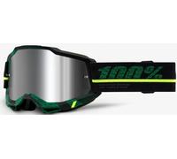 100% Accuri 2 Extra Overlord Gafas de motocross, negro-verde para Hombres