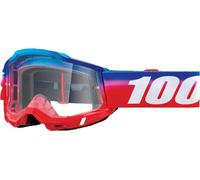 100% Accuri 2 - Gafas de motocross y ciclismo de montaña para adultos (Unity, lente transparente)