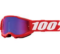 100% Accuri II Essential Gafas de motocross juveniles, rojo