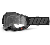 100% Accuri II Essential Gafas de motocross, negro/gris