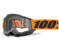 100% Accuri II Essential Gafas de motocross, negro/naranja