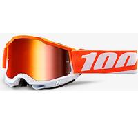 100% Accuri II Matigofun Gafas de motocross, Naranja/Blanco