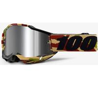 100% Accuri II Mission Gafas de motocross, negro-gris-verde-marrón para Hombres
