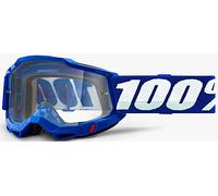 100% Accuri II OTG Essential Gafas de motocross, blanco-azul para Hombres