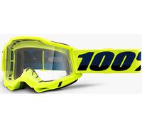 100% Accuri II OTG Essential Gafas de motocross, negro-amarillo para Hombres