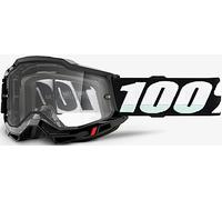 100% Accuri II OTG Essential Gafas de motocross, negro-blanco para Hombres