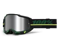 100% Accuri II Overlord Gafas de motocross, negro-verde para Hombres