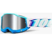 100% Accuri II Stamino Gafas de motocross, blanco-azul para Hombres
