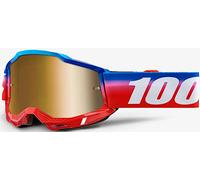 100% Accuri II Unity Gafas de motocross, rojo-azul para Hombres