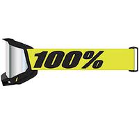 100% Accuri II V2 Chrome Essential Gafas de motocross, Amarillo neón