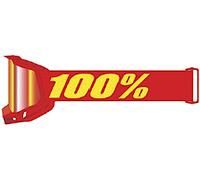 100% Accuri II V2 Chrome Essential Gafas de motocross, rojo/amarillo