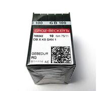 100 agujas para máquina de bordar Groz Beckert Dbxk5 San1 Gebedur con revestimiento de titanio