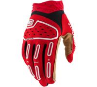 100% Airmatic 2 Guantes de motocross, rojo/negro, Talla 2XL
