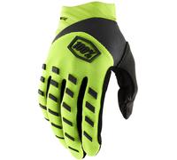100% Airmatic Guantes de bicicleta, amarillo/negro, Talla M