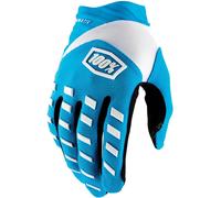 100% Airmatic Guantes de bicicleta, azul/blanco, Talla 2XL
