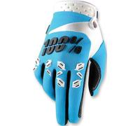 100% Airmatic Guantes de Motocross, azul/blanco, Talla 2XL