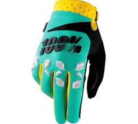 100% Airmatic Guantes de Motocross, verde/turquesa, Talla 2XL