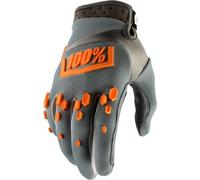 100% Airmatic Hexa Guantes de Motocross, gris/naranja, Talla 2XL