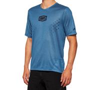 100% Airmatic Mesh Jersey de bicicleta de manga corta, azul, tamaño M para Hombres