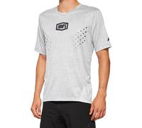 100% Airmatic Mesh Jersey de bicicleta de manga corta, gris, tamaño XL para Hombres