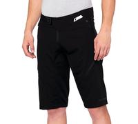 100% Airmatic Pantalones cortos de bicicleta, negro, Talla 32