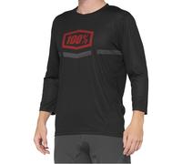 100% Airmatic ¾ Sleeve Jersey 2022 Black / Red S
