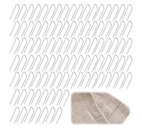 100 alfileres Mossing, 23mm alfileres de Doble Bloqueo en Forma de U, para Costura, Coronas, Espuma Oasis y tributos funerarios