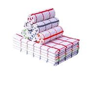 100% algodón a cuadros Terry paños de cocina Jumbo Dish Cloth para cocina Restaurante Barras 70x50cm Extra Grande