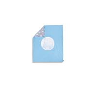 100% algodón orgánico Cuna Cama Edredón (azul - Moony)