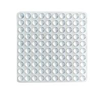 100 Almohadillas Autoadhesivas para Parachoques con Forma semiesférica, pies de Goma Que amortiguan el Ruido para gabinetes, pequeños electrodomésticos, electrónica, Marcos de Cuadros. (Transparente)