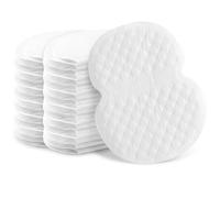 100 almohadillas desechables para el sudor para uso en axilas, tamaño grande de 4.3 x 4.7 pulgadas, no tejidas, absorbentes para hombres y mujeres, diseño casi invisible
