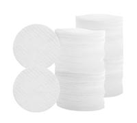 100 almohadillas faciales suaves blancas de forma redonda, tela no tejida desechable, para eliminar maquillaje, mezclar y aplicar tóner en la piel, 2.36 pulgadas