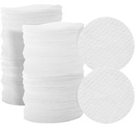 100 almohadillas faciales suaves blancas de forma redonda, tela no tejida desechable, para eliminar maquillaje, mezclar y aplicar tóner en la piel, bolas de algodón e hisopos, 2.36 pulgadas