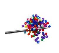 100 anillos de patas de silicona de colores para loros, pinzones, canarios y diamantes de Gould - Diámetro: 2 mm, 3 mm y 4 mm (100 rings 1 instalador, 4 mm)